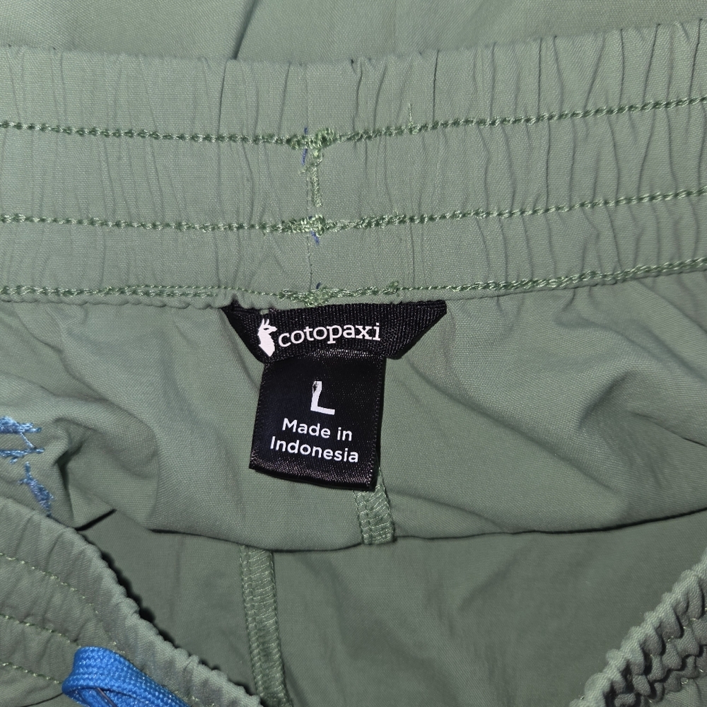 Cotopaxi Brinco Shorts Womens Retro Outdoors Elastic Waist Green Blue Size L - Picture 4 of 9